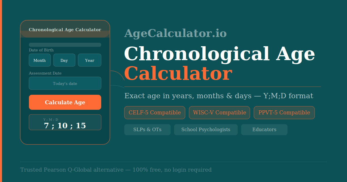 Chronological Age Calculator: How to Calculate Your Exact Age in Years, Months & Days